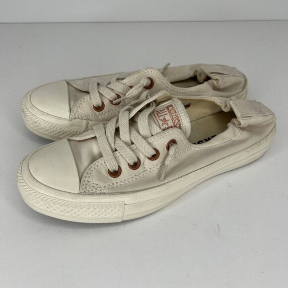 Converse Chuck Taylor All Star WalkOn Heel Shoes Womens Size 6.5 Canvas Sneakers - Picture 1 of 9